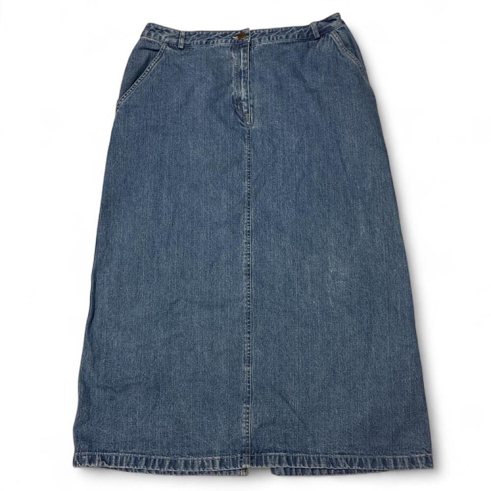 Vintage LL Bean Denim Midi Skirt